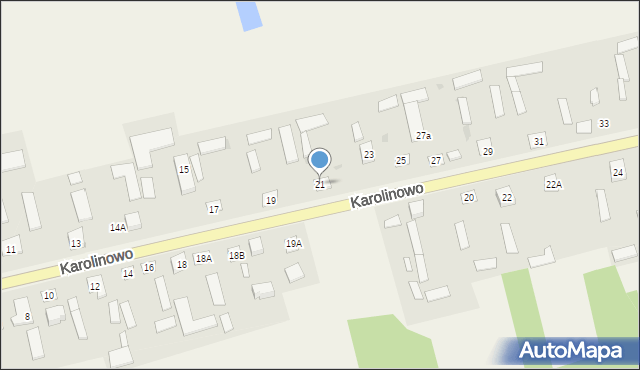 Karolinowo, Karolinowo, 21, mapa Karolinowo