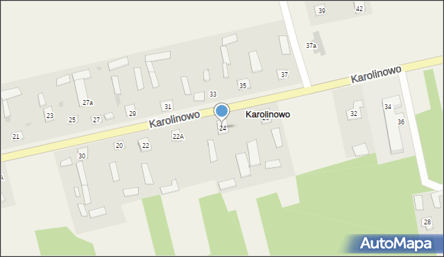 Karolinowo, Karolinowo, 24, mapa Karolinowo