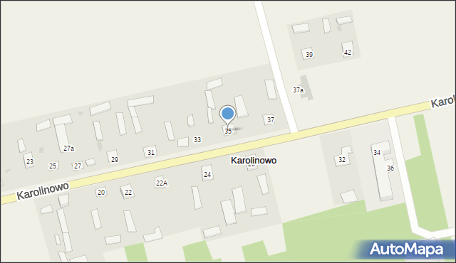 Karolinowo, Karolinowo, 35, mapa Karolinowo