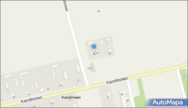 Karolinowo, Karolinowo, 39, mapa Karolinowo