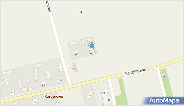 Karolinowo, Karolinowo, 42, mapa Karolinowo