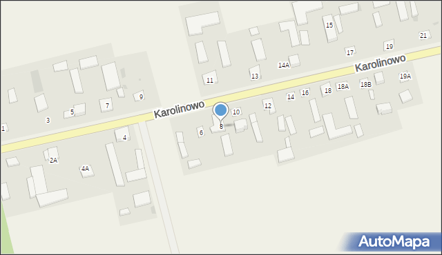 Karolinowo, Karolinowo, 8, mapa Karolinowo