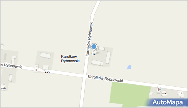 Karolków Rybnowski, Karolków Rybnowski, 14, mapa Karolków Rybnowski