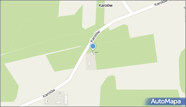 Karolów, Karolów, 1, mapa Karolów