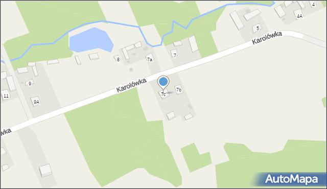 Karolówka, Karolówka, 7c, mapa Karolówka