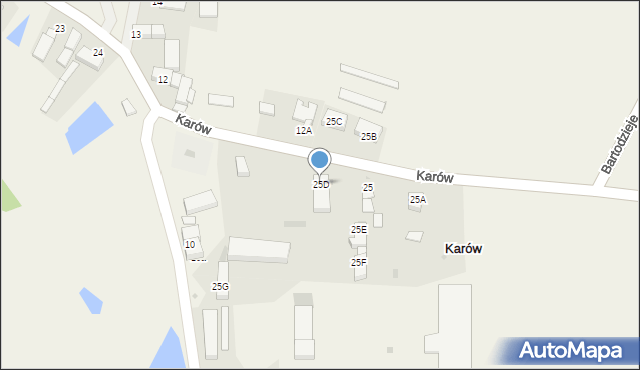 Karów, Karów, 25D, mapa Karów