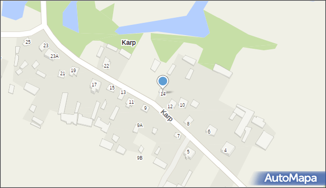 Karp, Karp, 14, mapa Karp