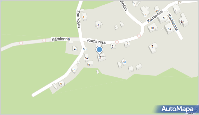 Karpacz, Kamienna, 13, mapa Karpacz