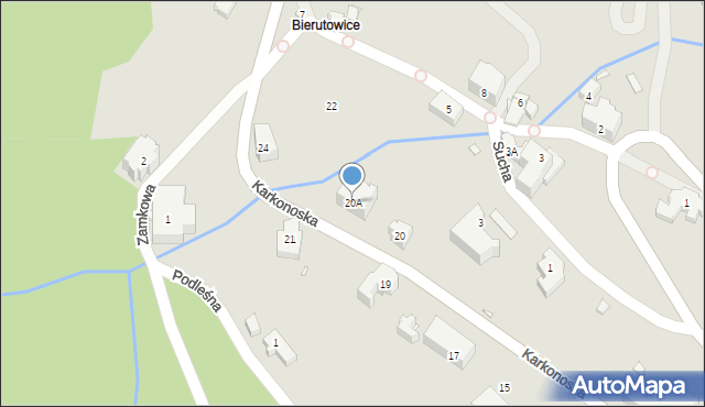 Karpacz, Karkonoska, 20A, mapa Karpacz