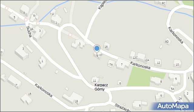 Karpacz, Karkonoska, 9, mapa Karpacz