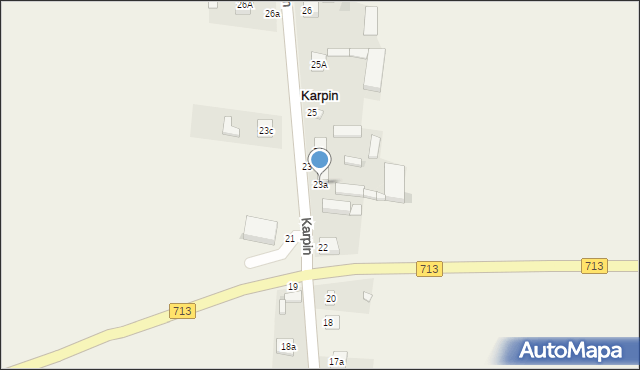 Karpin, Karpin, 23a, mapa Karpin