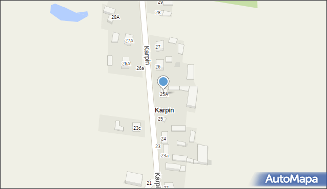 Karpin, Karpin, 25a, mapa Karpin