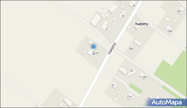 Karpiny, Karpiny, 28, mapa Karpiny