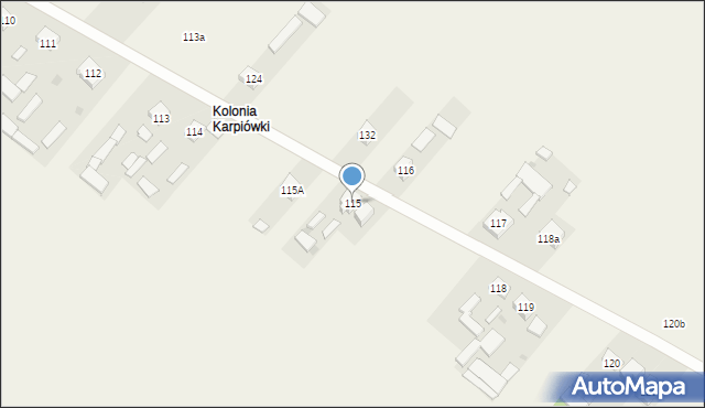 Karpiówka, Karpiówka, 115, mapa Karpiówka