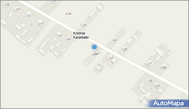 Karpiówka, Karpiówka, 115A, mapa Karpiówka