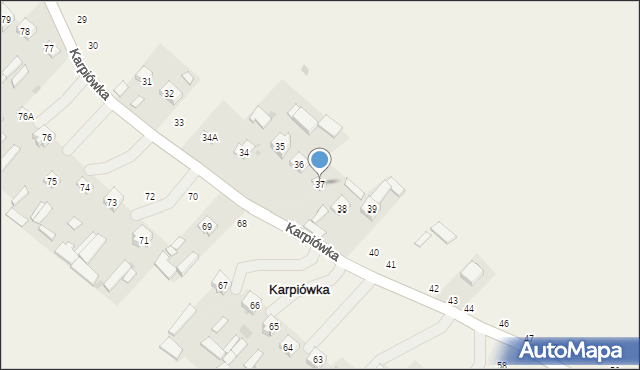 Karpiówka, Karpiówka, 37, mapa Karpiówka