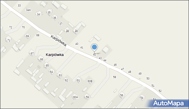 Karpiówka, Karpiówka, 42, mapa Karpiówka