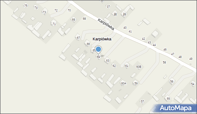 Karpiówka, Karpiówka, 64, mapa Karpiówka