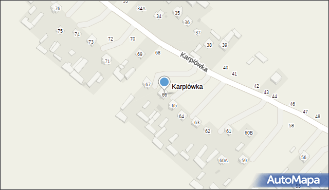 Karpiówka, Karpiówka, 66, mapa Karpiówka