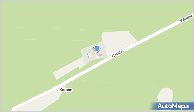 Karpno, Karpno, 1, mapa Karpno