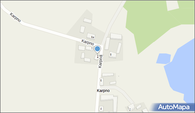 Karpno, Karpno, 1, mapa Karpno