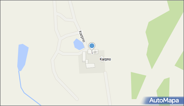 Karpno, Karpno, 1, mapa Karpno