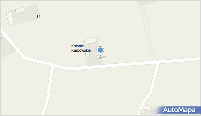 Karpowicze, Karpowicze, 83, mapa Karpowicze