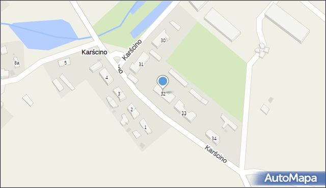 Karścino, Karścino, 32, mapa Karścino