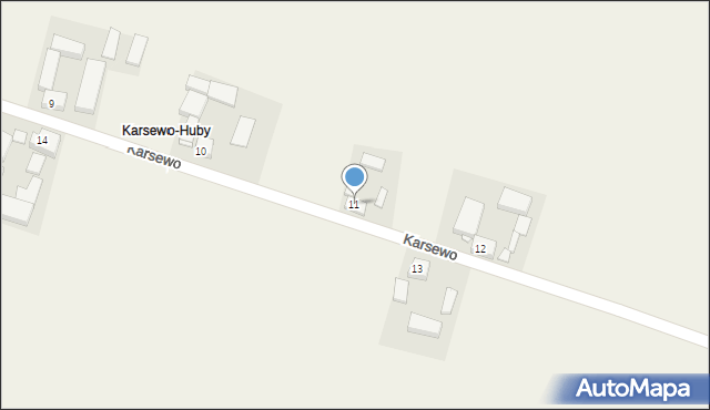 Karsewo, Karsewo, 11, mapa Karsewo