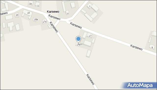 Karsewo, Karsewo, 17b, mapa Karsewo