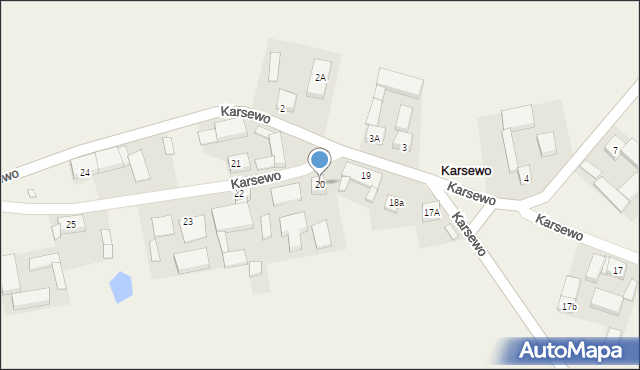 Karsewo, Karsewo, 20, mapa Karsewo