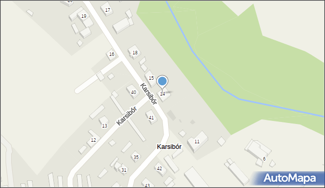 Karsibór, Karsibór, 14, mapa Karsibór