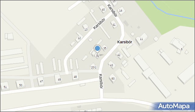Karsibór, Karsibór, 31, mapa Karsibór