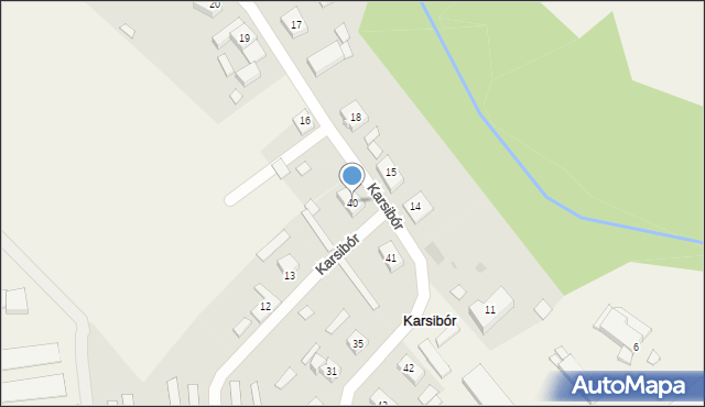 Karsibór, Karsibór, 40, mapa Karsibór