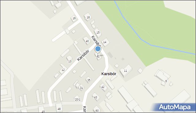 Karsibór, Karsibór, 41, mapa Karsibór