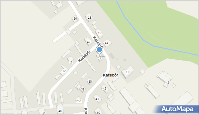 Karsibór, Karsibór, 41, mapa Karsibór