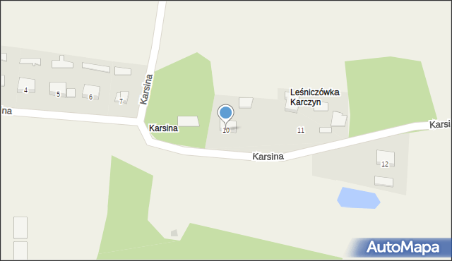 Karsina, Karsina, 10, mapa Karsina