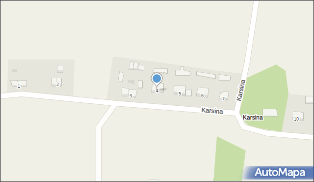 Karsina, Karsina, 4, mapa Karsina