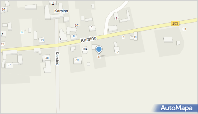 Karsino, Karsino, 31, mapa Karsino