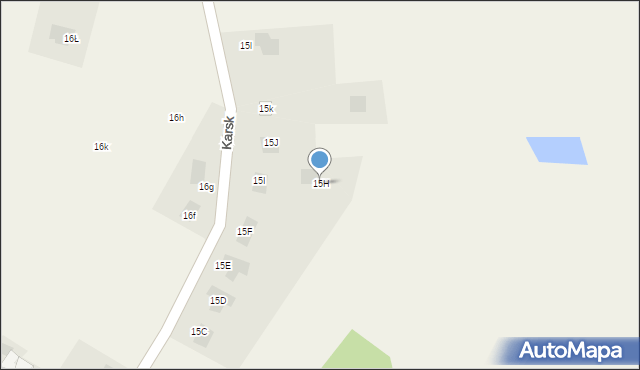 Karsk, Karsk, 15H, mapa Karsk