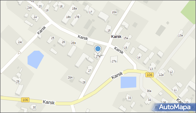 Karsk, Karsk, 27a, mapa Karsk