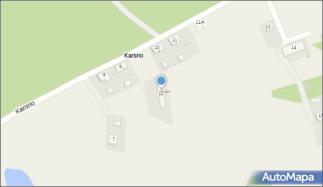 Karsno, Karsno, 12, mapa Karsno