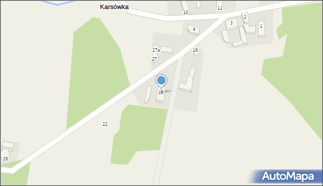 Karsówka, Karsówka, 18, mapa Karsówka