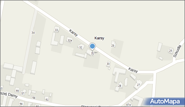 Karsy, Karsy, 31, mapa Karsy