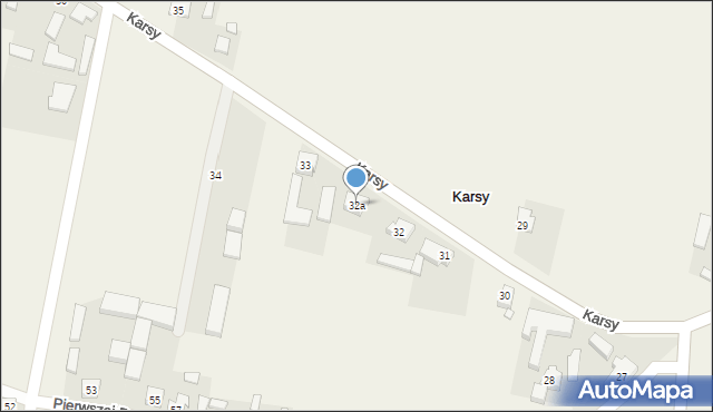 Karsy, Karsy, 32a, mapa Karsy