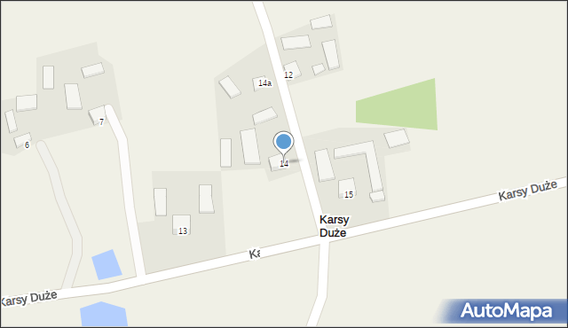 Karsy Duże, Karsy Duże, 14, mapa Karsy Duże