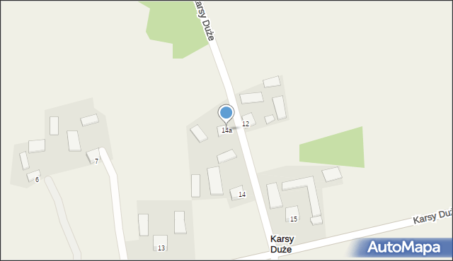 Karsy Duże, Karsy Duże, 14a, mapa Karsy Duże