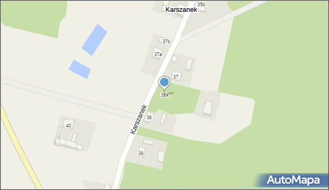 Karszanek, Karszanek, 38a, mapa Karszanek