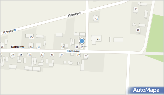 Karszew, Karszew, 40, mapa Karszew