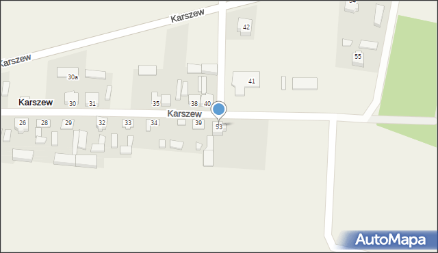 Karszew, Karszew, 53, mapa Karszew